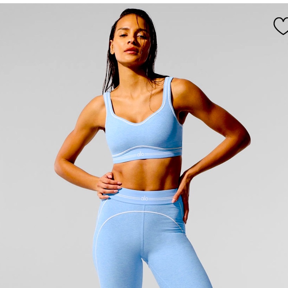 ALO Yoga Sky Blue sports bra